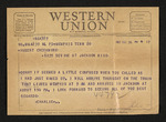 Telegram from Charles R. Bowen to Hubert Creekmore (26 December 1953) by Charles R. Bowen and Hubert Creekmore