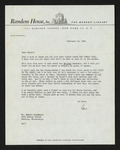 Letter from David McDowell to Hubert Creekmore (12 February 1954)