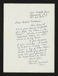 Letter from Frances Axelrath to Hubert Creekmore (22 February 1954) by Frances Axelrath and Hubert Creekmore