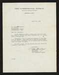 Letter from Cal Alley to Hubert Creekmore (15 April 1954) by Cal Alley and Hubert Creekmore