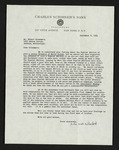 Letter from John Hall Wheelock to Hubert Creekmore (09 September 1954)