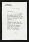 Letter from Lehman Engel to Hubert Creekmore (08 November 1954)