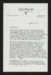 Letter from Doug Cooke to Hubert Creekmore (07 March 1955)