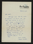 Letter from Delmore Schwartz to Hubert Creekmore (27 March 1955)