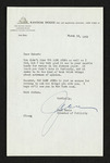 Letter from Jean Ennis to Hubert Creekmore (28 March 1955) by Jean Ennis and Hubert Creekmore