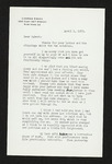 Letter from Lehman Engel to Hubert Creekmore (01 April 1955) by Lehman Engel and Hubert Creekmore