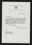 Letter from John Hall Wheelock to Hubert Creekmore (15 November 1955) by John Hall Wheelock and Hubert Creekmore