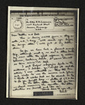 Letter from Hubert Creekmore to Hiram Hubert and Mittie Horton Creekmore (21 September 1943)