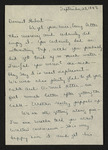 Letter from Mittie [Elizabeth Creekmore Welty] to Hubert Creekmore (28 September 1943)