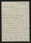 Letter from Mittie Horton Creekmore to Hubert Creekmore (30 October 1943)