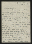 Letter from Mittie Horton Creekmore to Hubert Creekmore (05 November 1943)