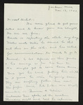 Letter from Mittie Horton Creekmore to Hubert Creekmore (13 November 1943)