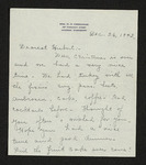Letter from Mittie Horton Creekmore to Hubert Creekmore (26 December 1943)