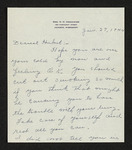 Letter from Mittie Horton Creekmore to Hubert Creekmore (27 January 1944)