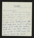 Letter from Mittie Horton Creekmore to Hubert Creekmore (30 January 1944)