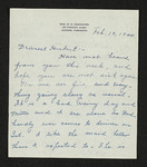 Letter from Mittie Horton Creekmore to Hubert Creekmore (19 February 1944)