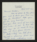 Letter from Mittie Horton Creekmore to Hubert Creekmore (02 April 1944) by Mittie Horton Creekmore and Hubert Creekmore
