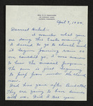 Letter from Mittie Horton Creekmore to Hubert Creekmore (09 April 1944) by Mittie Horton Creekmore and Hubert Creekmore