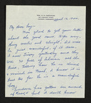 Letter from Mittie Horton Creekmore to Hubert Creekmore (16 April 1944)