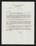 Letter from Hiram Hubert Creekmore to Hubert Creekmore (19 April 1944)