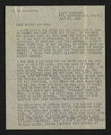 Letter from Hubert Creekmore to Hiram Hubert and Mittie Horton Creekmore (27 July 1944)