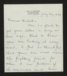 Letter from Mittie Horton Creekmore to Hubert Creekmore (30 July 1944)