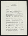 Letter from Hiram Hubert Creekmore to Hubert Creekmore (10 August 1944)