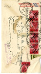 Envelope from Hubert Creekmore to Hiram Hubert and Mittie Horton Creekmore (07 October 1944)