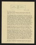 Letter from Hubert Creekmore to Hiram Hubert and Mittie Horton Creekmore (09 April 1948)
