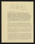 Letter from Hubert Creekmore to Hiram Hubert and Mittie Horton Creekmore (21 May 1948)