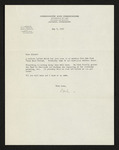 Letter from Hiram Hubert Creekmore to Hubert Creekmore (08 May 1950)