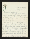 Letter from Mittie Horton Creekmore to Hubert Creekmore (15 May 1950)