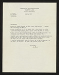 Letter from Hiram Hubert Creekmore to Hubert Creekmore (14 June 1950)