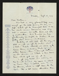 Letter from Hubert Creekmore to Mittie Horton Creekmore (17 September 1951) by Hubert Creekmore and Mittie Horton Creekmore