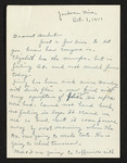 Letter from Mittie Horton Creekmore to Hubert Creekmore (07 October 1951)