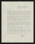 Letter from Hubert Creekmore to Mittie Horton Creekmore (30 October 1951)