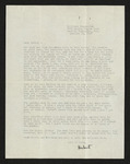 Letter from Hubert Creekmore to Mittie Horton Creekmore (14 January 1952)