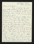 Letter from Mittie Horton Creekmore to Hubert Creekmore (16 February 1952)