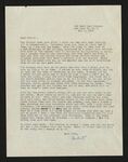 Letter from Hubert Creekmore to Mittie Horton Creekmore (05 May 1952)