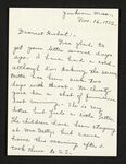 Letter from Mittie Horton Creekmore to Hubert Creekmore (16 November 1952) by Mittie Horton Creekmore and Hubert Creekmore