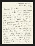 Letter from Mittie Horton Creekmore to Hubert Creekmore (22 November 1952) by Mittie Horton Creekmore and Hubert Creekmore