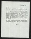 Letter from Hubert Creekmore to Mittie Horton Creekmore (30 November 1952)