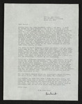 Letter from Hubert Creekmore to Mittie Horton Creekmore (16 March 1953)