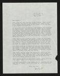 Letter from Hubert Creekmore to Mittie Horton Creekmore (01 May 1953) by Hubert Creekmore and Mittie Horton Creekmore