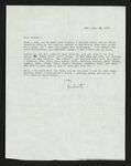 Letter from Hubert Creekmore to Mittie Horton Creekmore (25 April 1956) by Hubert Creekmore and Mittie Horton Creekmore