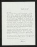 Letter from Hubert Creekmore to Mittie Horton Creekmore. (12 February 1958) by Hubert Creekmore and Mittie Horton Creekmore
