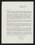 Letter from Hubert Creekmore to Mittie Horton Creekmore (07 August 1958)