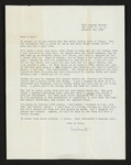 Letter from Hubert Creekmore to Mittie Horton Creekmore, clipping from Publisher's Weekly (26 October 1958)