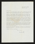 Letter from Hubert Creekmore to Mittie Horton Creekmore; Olé Program and reviews (16 March 1959) by Hubert Creekmore and Mittie Horton Creekmore