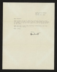 Letter from Hubert Creekmore to Mittie Horton Creekmore (20 October 1959)